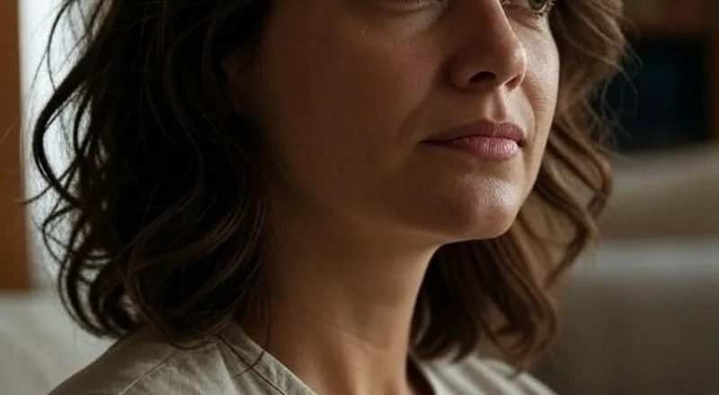 une femme pensive
