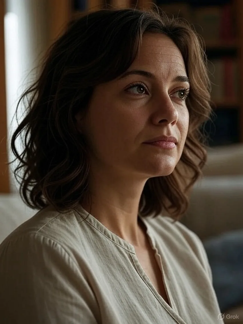 une femme pensive